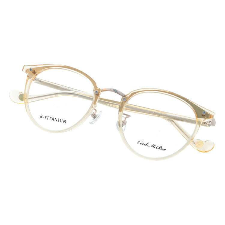 メガネ 眼鏡 度付き 度なし おしゃれ CECIL McBEE セシルマクビー CMF 7036-3 49サイズ ボストン型 レディース 女性 UVカット 紫外線 ブランド サングラス 伊達 ダテ|老眼鏡・PCレンズ・カラーレンズ・遠近両用対応可能 ラッピング無料