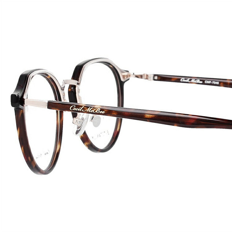 メガネ 眼鏡 度付き 度なし おしゃれ CECIL McBEE セシルマクビー CMF 7046-2 49サイズ ボストン型 レディース 女性 UVカット 紫外線 ブランド サングラス 伊達 ダテ|老眼鏡・PCレンズ・カラーレンズ・遠近両用対応可能 ラッピング無料