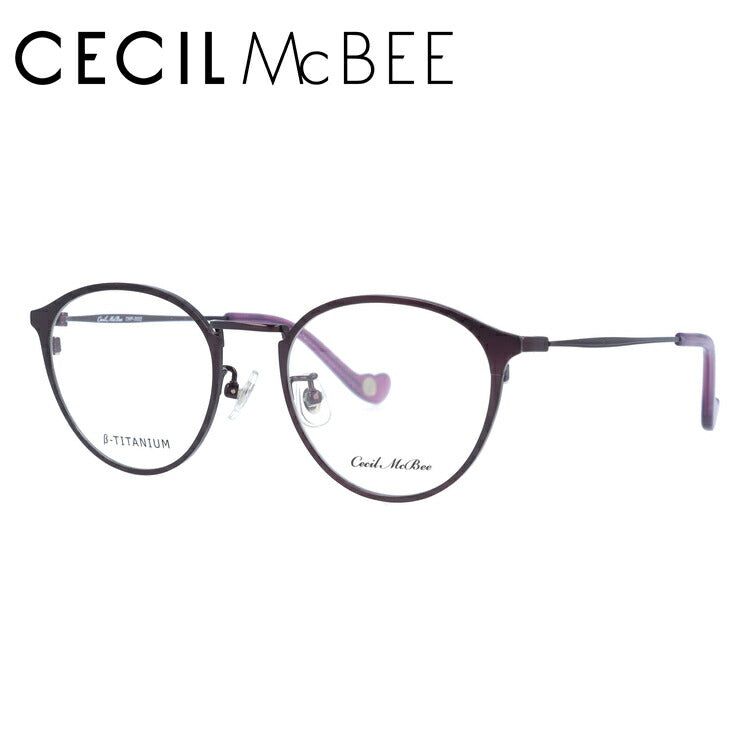 メガネ 眼鏡 度付き 度なし おしゃれ CECIL McBEE セシルマクビー CMF 3032-3 47サイズ ボストン型 レディース 女性 UVカット 紫外線 ブランド サングラス 伊達 ダテ｜老眼鏡・PCレンズ・カラーレンズ・遠近両用対応可能 ラッピング無料