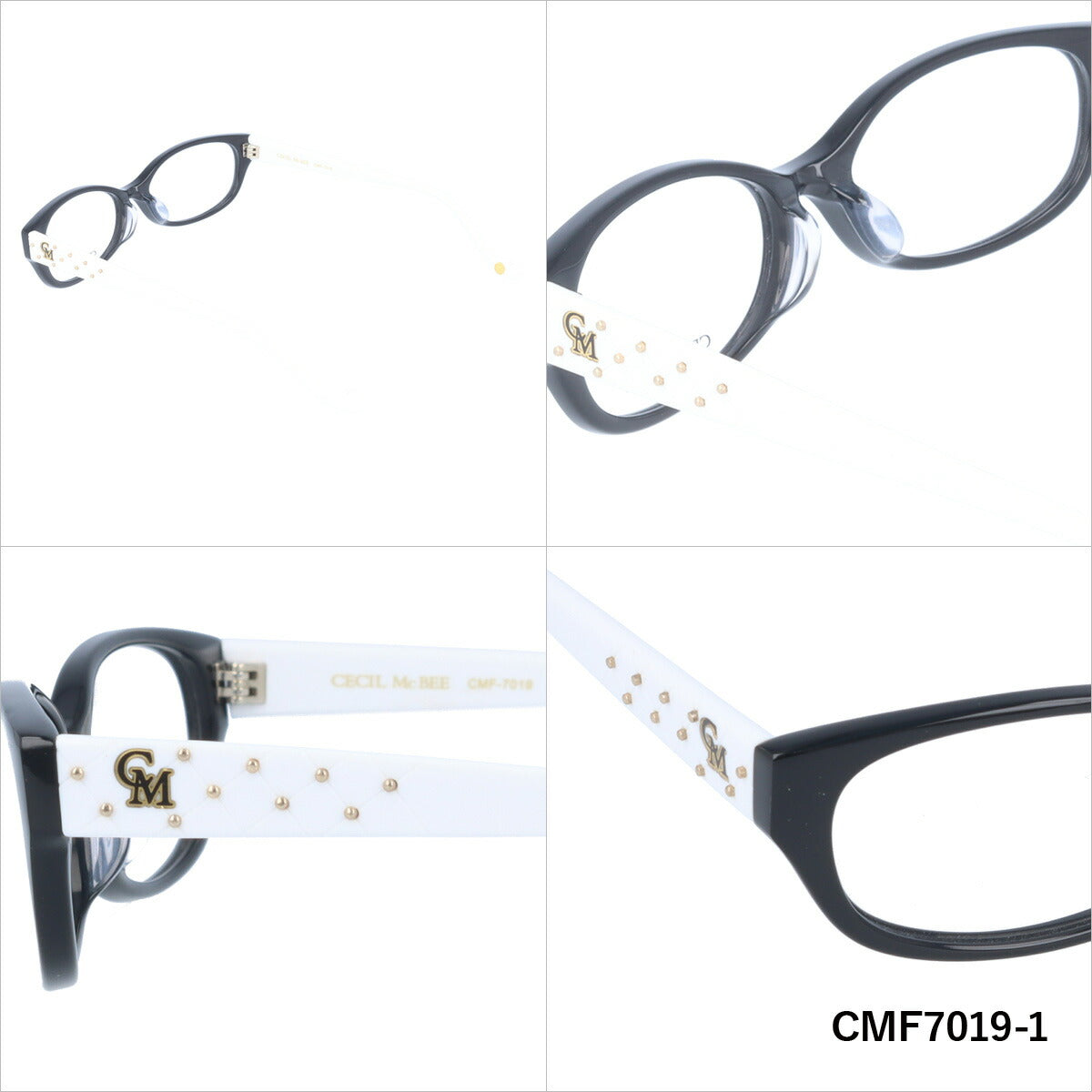 メガネ 眼鏡 度付き 度なし おしゃれ CECIL McBEE セシルマクビー CMF7019 全4色 52サイズ オーバル型 レディース 女性 UVカット 紫外線 ブランド サングラス 伊達 ダテ|老眼鏡・PCレンズ・カラーレンズ・遠近両用対応可能 ラッピング無料
