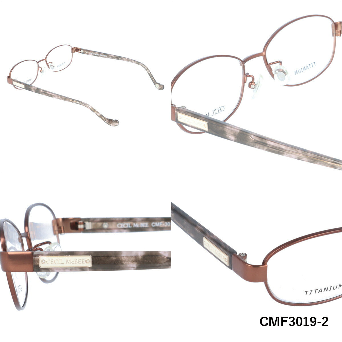 メガネ 眼鏡 度付き 度なし おしゃれ CECIL McBEE セシルマクビー CMF 3019 全4色 52サイズ レディース 女性 UVカット 紫外線 ブランド サングラス 伊達 ダテ|老眼鏡・PCレンズ・カラーレンズ・遠近両用対応可能 ラッピング無料