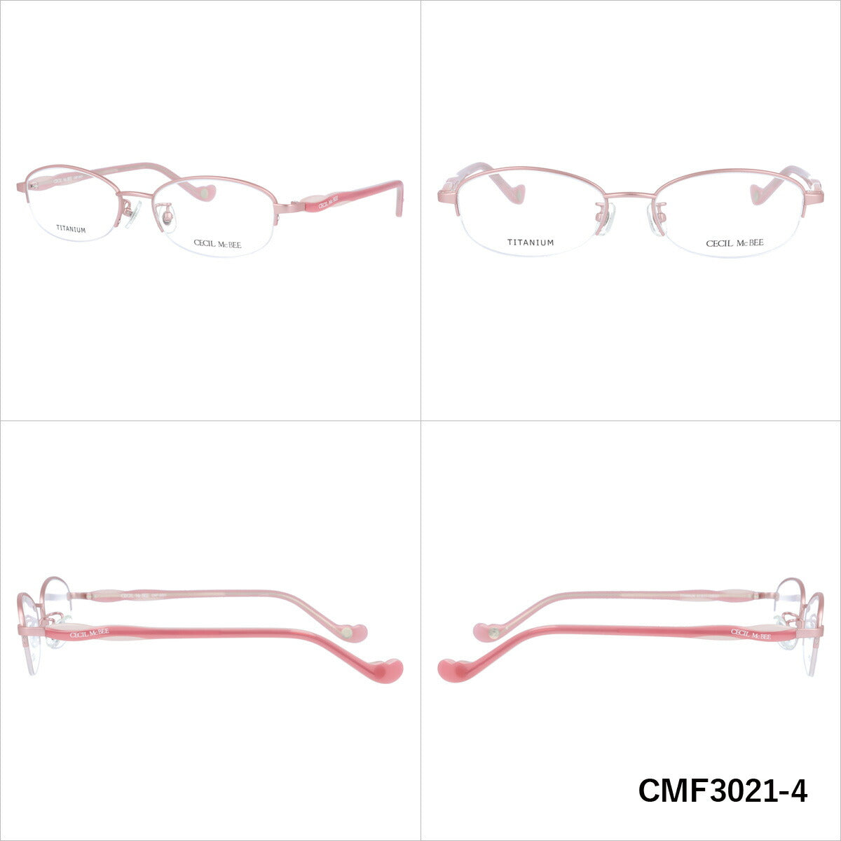 メガネ 眼鏡 度付き 度なし おしゃれ CECIL McBEE セシルマクビー CMF 3021 全4色 51サイズ レディース 女性 UVカット 紫外線 ブランド サングラス 伊達 ダテ|老眼鏡・PCレンズ・カラーレンズ・遠近両用対応可能 ラッピング無料