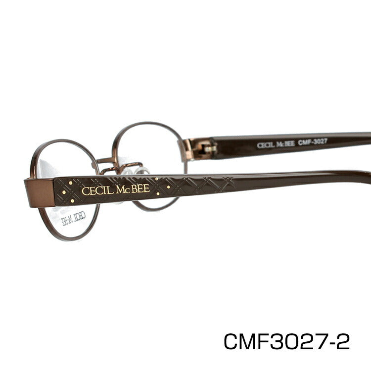 メガネ 眼鏡 度付き 度なし おしゃれ CECIL McBEE セシルマクビー CMF 3027 全4色 52サイズ オーバル型 レディース 女性 UVカット 紫外線 ブランド サングラス 伊達 ダテ|老眼鏡・PCレンズ・カラーレンズ・遠近両用対応可能 ラッピング無料