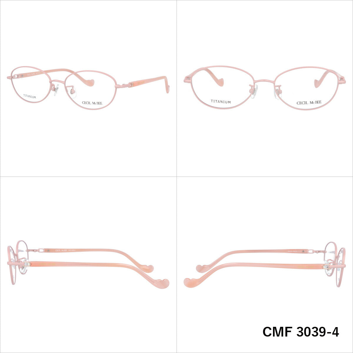 メガネ 眼鏡 度付き 度なし おしゃれ CECIL McBEE セシルマクビー CMF 3039 全4色 51サイズ オーバル型 レディース 女性 UVカット 紫外線 ブランド サングラス 伊達 ダテ|老眼鏡・PCレンズ・カラーレンズ・遠近両用対応可能 ラッピング無料
