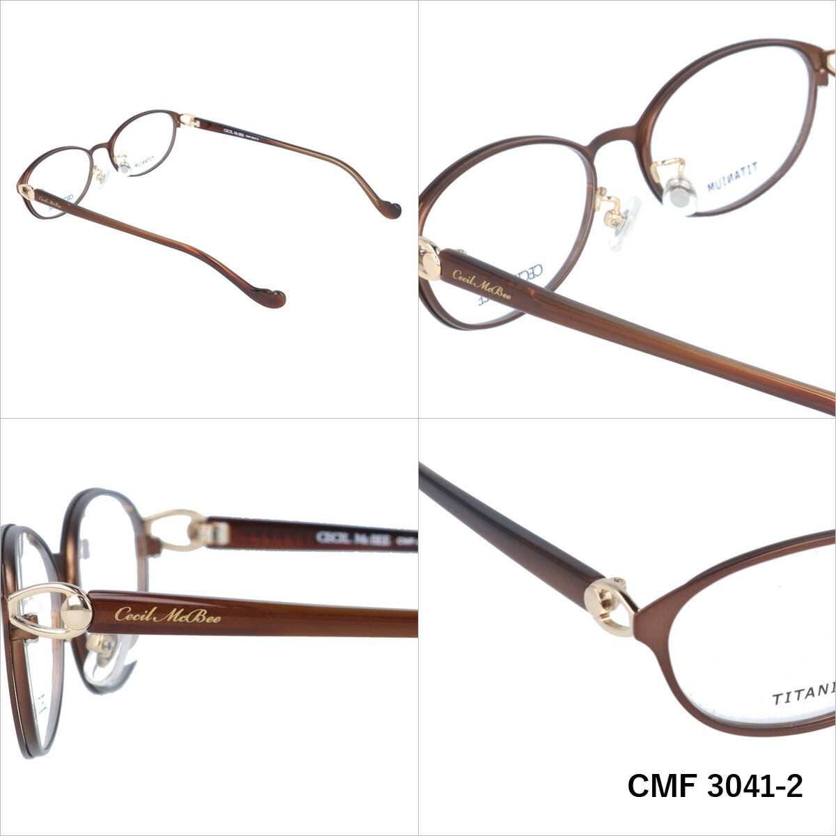 メガネ 眼鏡 度付き 度なし おしゃれ CECIL McBEE セシルマクビー CMF 3041 全4色 52サイズ オーバル型 レディース 女性 UVカット 紫外線 ブランド サングラス 伊達 ダテ|老眼鏡・PCレンズ・カラーレンズ・遠近両用対応可能 ラッピング無料