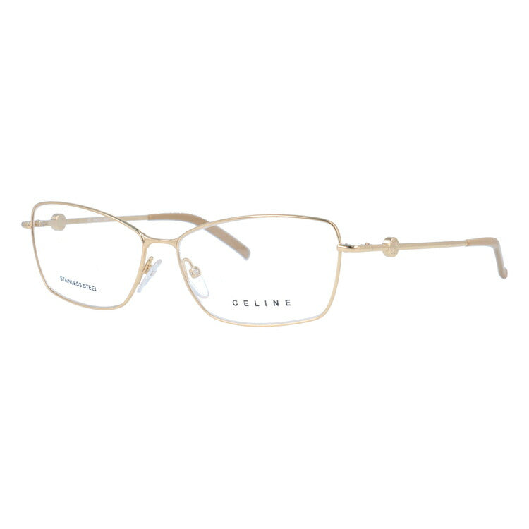 【訳あり】セリーヌ CELINE メガネ フレーム 眼鏡 度付き 度なし 伊達 VC1243 0300 55サイズ スクエア型 レディース ブラゾン アイコン ロゴ ラッピング無料