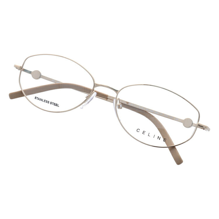 セリーヌ CELINE メガネ フレーム 眼鏡 度付き 度なし 伊達 VC1244 0300 54サイズ オーバル型 レディース ブラゾン アイコン ロゴ ラッピング無料
