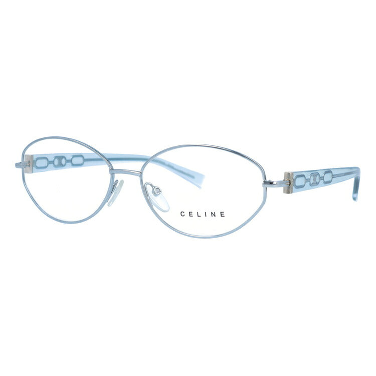 セリーヌ CELINE メガネ フレーム 眼鏡 度付き 度なし 伊達 VC1306M 0S58 55サイズ オーバル型 レディース ブラゾン アイコン ロゴ ラッピング無料