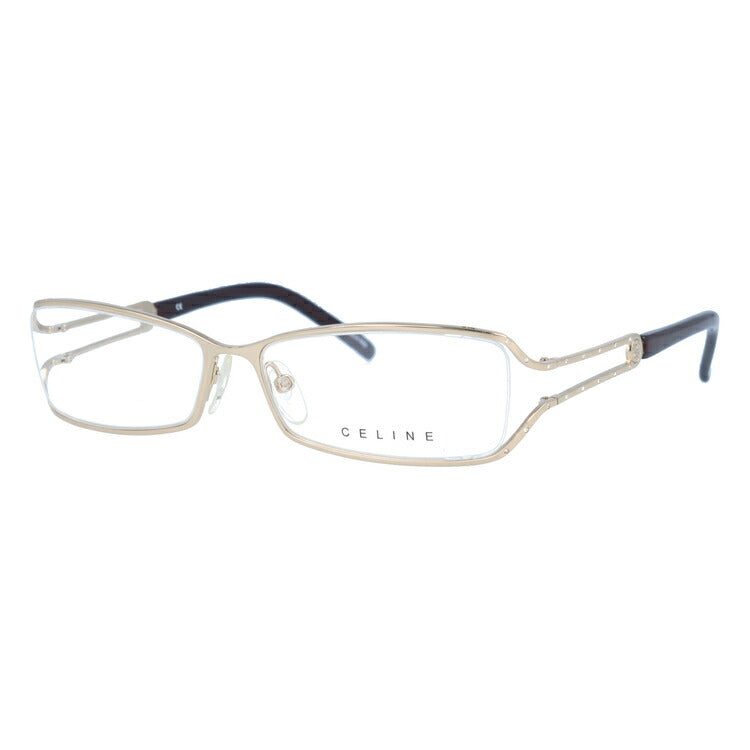 セリーヌ CELINE メガネ フレーム 眼鏡 度付き 度なし 伊達 VC1309S 0300 54サイズ スクエア型 レディース ブラゾン アイコン ロゴ ラインストーン ラッピング無料