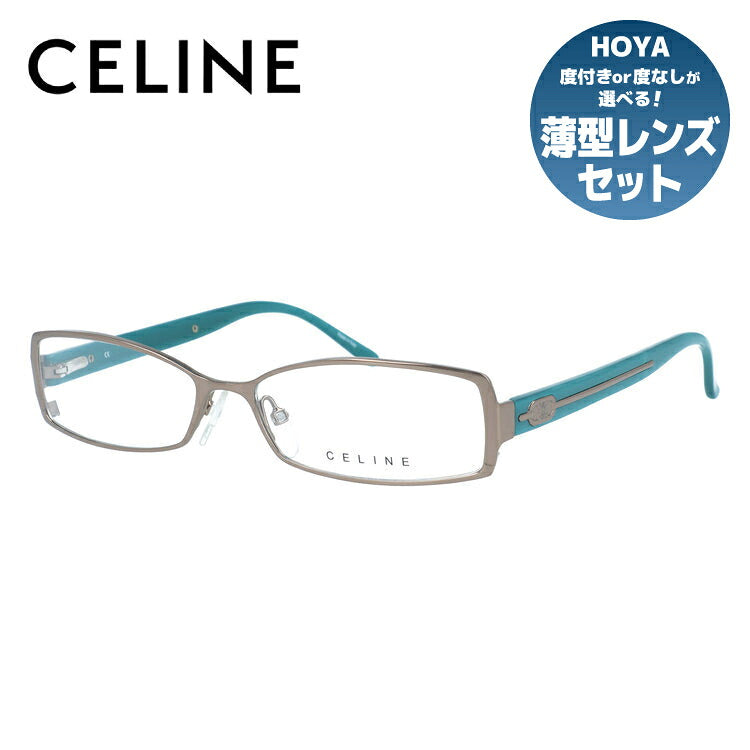 訳あり セリーヌ メガネフレーム 伊達メガネ CELINE VC1414M R80X 55サイズ スクエア型 アウトレット ユニセックス メンズ レディース