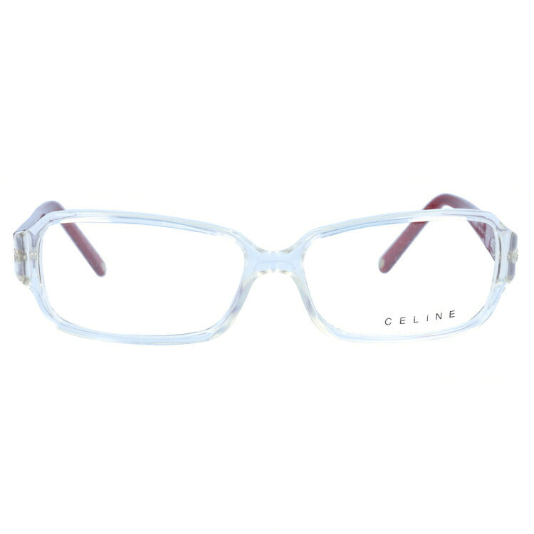セリーヌ メガネフレーム 伊達メガネ レギュラーフィット CELINE VC1581S 0P79 55サイズ スクエア型 レディース ブラゾン アイコン ロゴ ラインストーン ラッピング無料