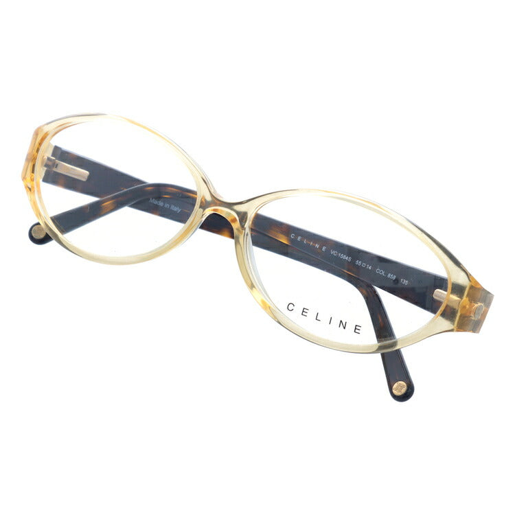 【訳あり】セリーヌ メガネフレーム 伊達メガネ レギュラーフィット CELINE VC1584S 0858 55サイズ オーバル型 レディース ブラゾン アイコン ロゴ ラッピング無料
