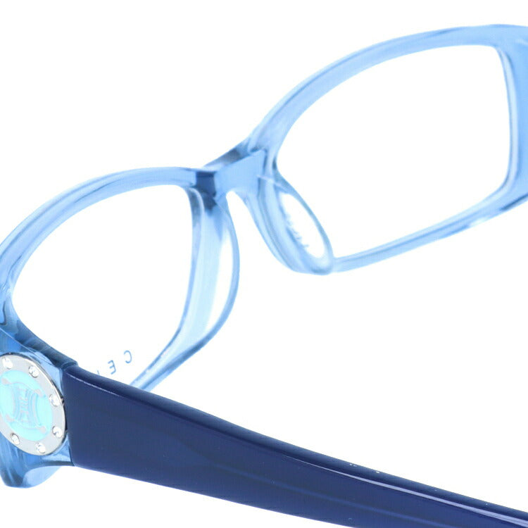 【訳あり】セリーヌ CELINE メガネ フレーム 眼鏡 度付き 度なし 伊達 アジアンフィット VC1602S 097D 55サイズ スクエア型 レディース ブラゾン アイコン ロゴ ラインストーン ラッピング無料