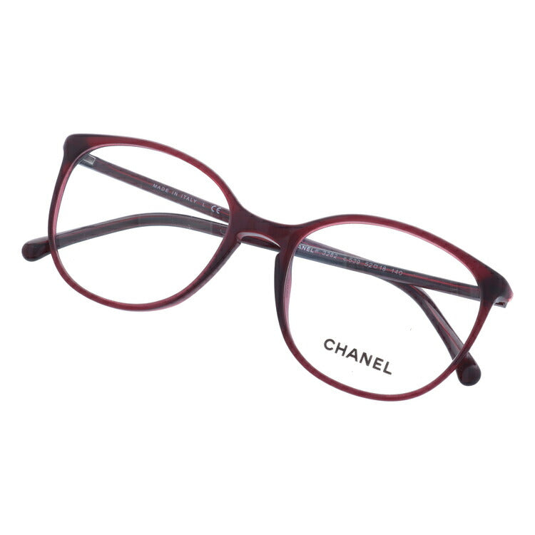 【訳あり】シャネル メガネフレーム 伊達メガネ レギュラーフィット CHANEL CH3282 C539 52サイズ ウェリントン ユニセックス メンズ レディース ラッピング無料