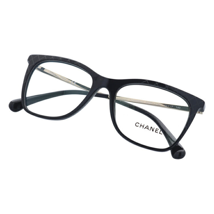 【訳あり】シャネル メガネフレーム 伊達メガネ レギュラーフィット CHANEL CH3379 C501 52サイズ ウェリントン ユニセックス メンズ レディース ラッピング無料