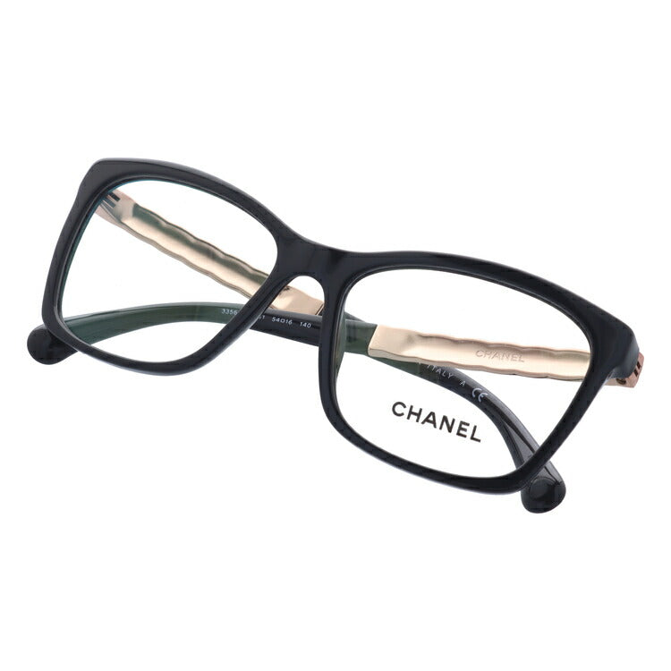 【訳あり】シャネル メガネフレーム 伊達メガネ レギュラーフィット CHANEL CH3356 1581 54サイズ スクエア ユニセックス メンズ レディース ラッピング無料