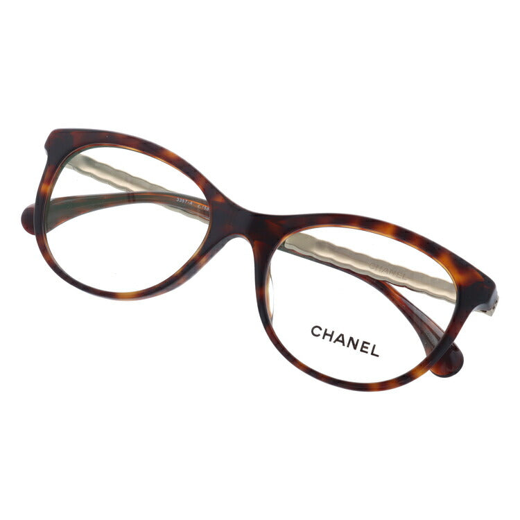 【訳あり】シャネル メガネフレーム 伊達メガネ アジアンフィット CHANEL CH3357A 1580 53サイズ ウェリントン ユニセックス メンズ レディース ラッピング無料