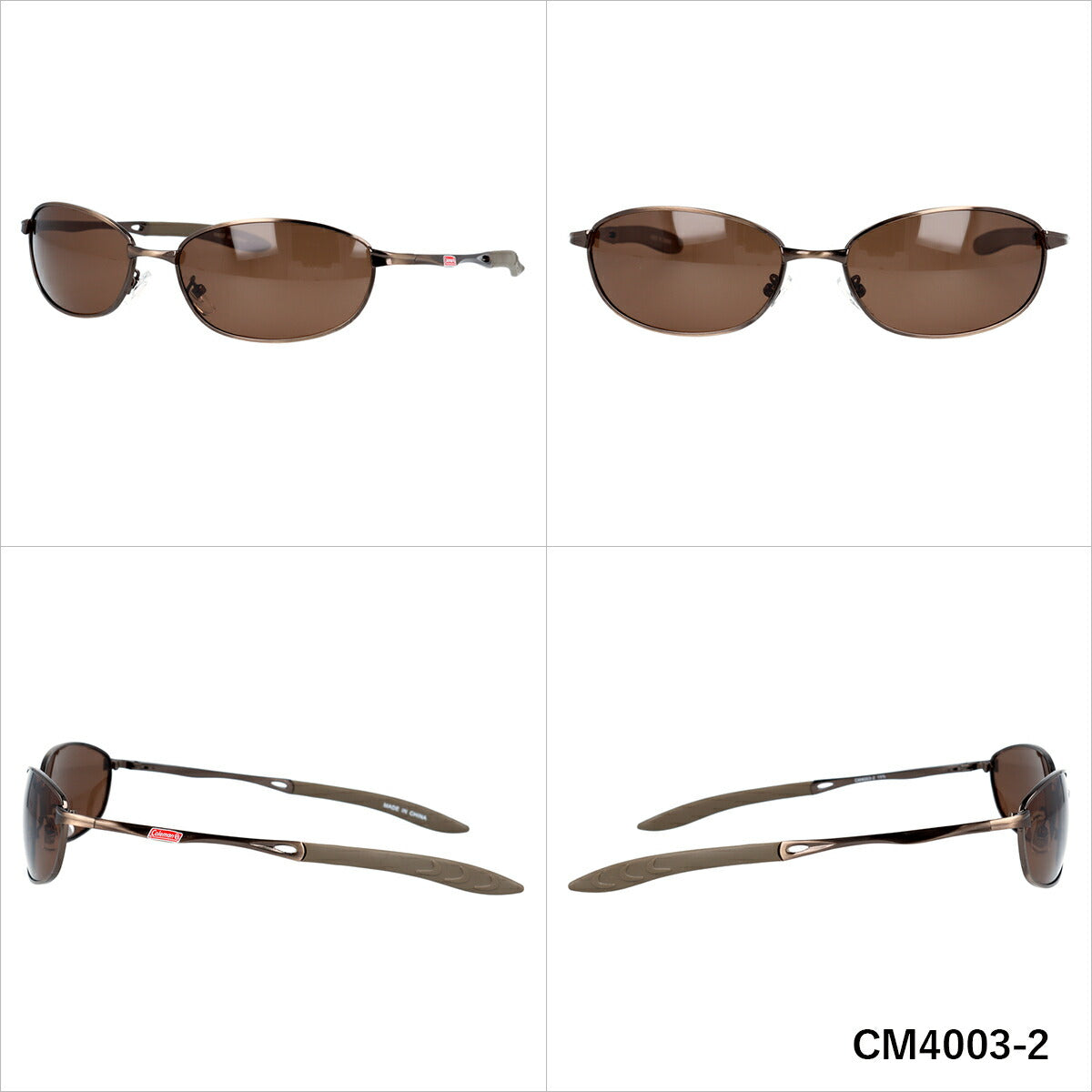 コールマン サングラス 偏光サングラス COLEMAN CM4003 60サイズ オーバル型 ユニセックス メンズ レディース