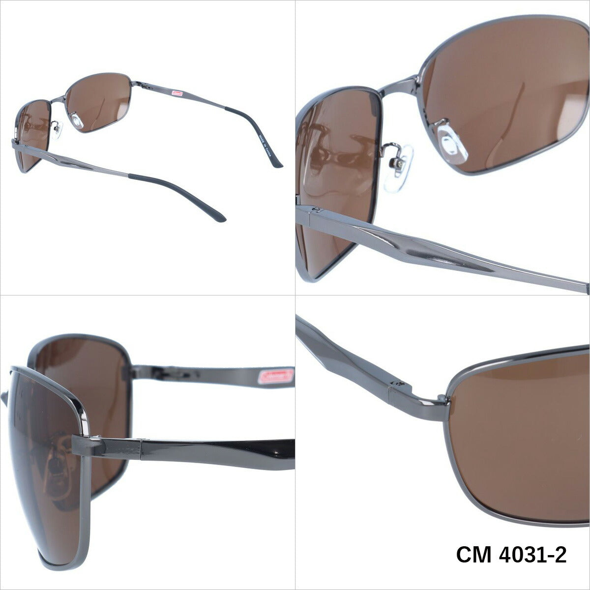 コールマン 偏光サングラス COLEMAN CM 4031 全2カラー 60サイズ ウェリントン メンズ レディース 川 海 釣り フィッシング 運転 ドライブ