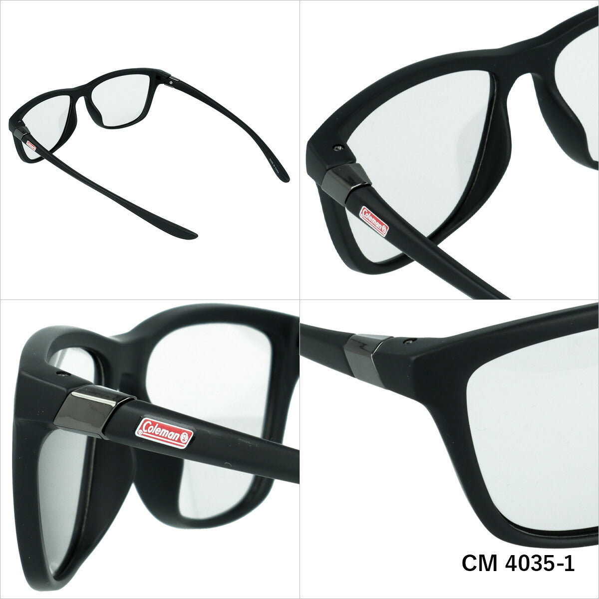 コールマン サングラス 偏光サングラス アジアンフィット COLEMAN CM4035 50サイズ ウェリントン型 ユニセックス メンズ レディース