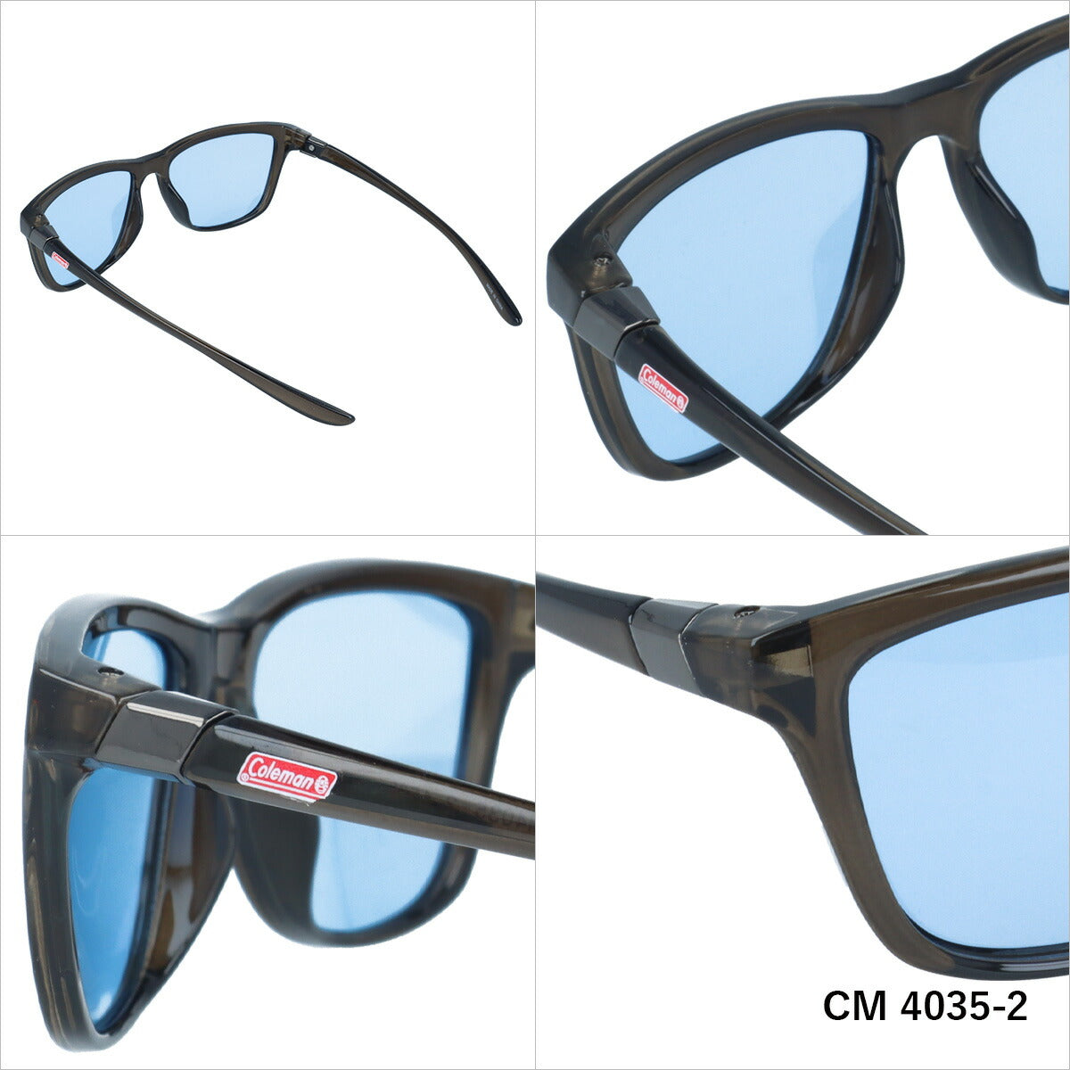 コールマン サングラス 偏光サングラス アジアンフィット COLEMAN CM4035 50サイズ ウェリントン型 ユニセックス メンズ レディース