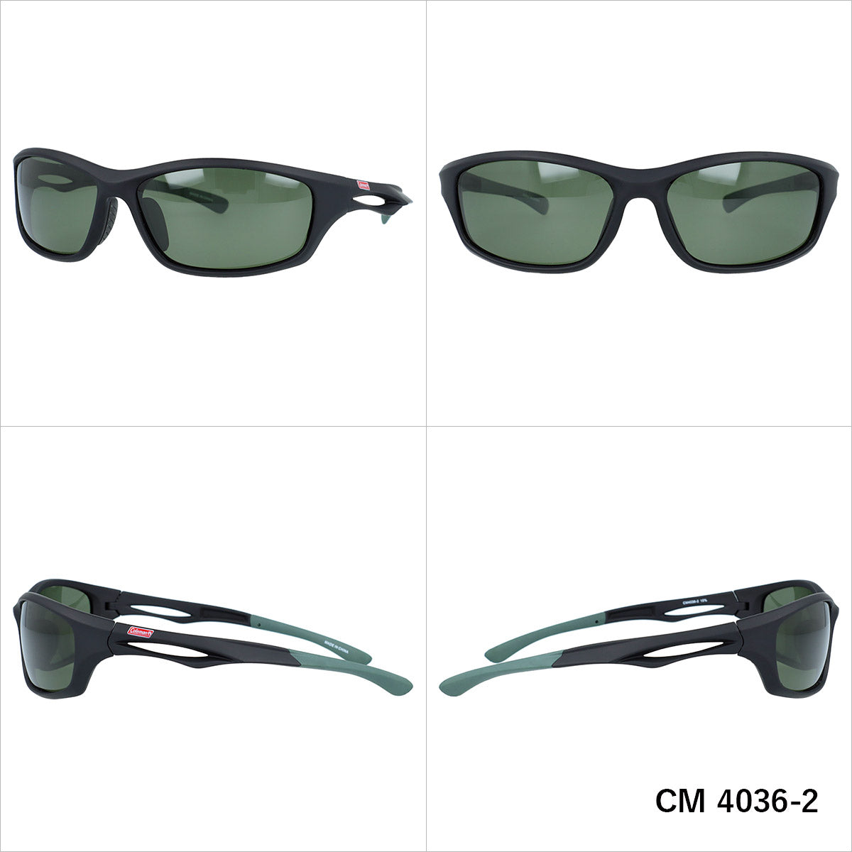 コールマン 偏光サングラス アジアンフィット COLEMAN CM4036 全2カラー 63サイズ スクエア型 ポラライズド ユニセックス メンズ レディース