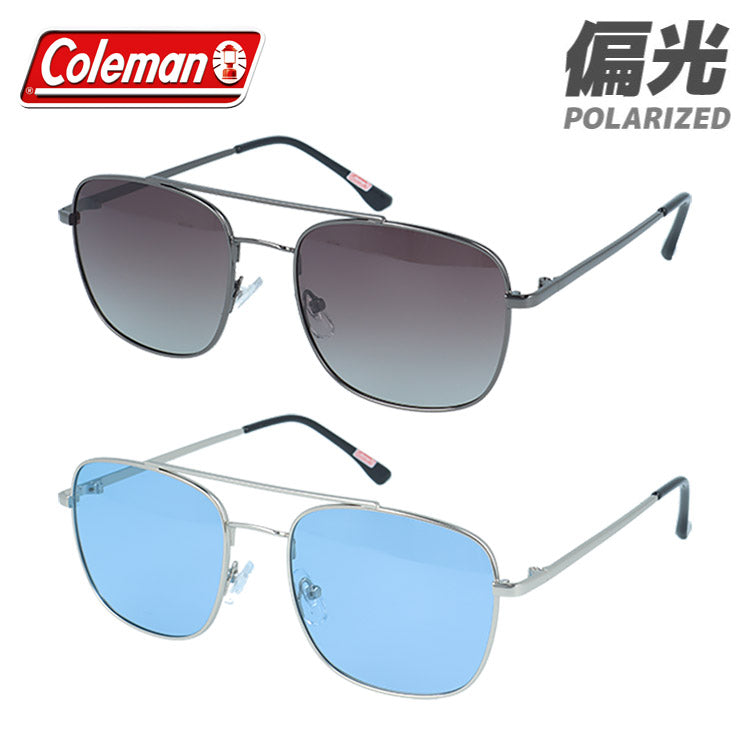 コールマン サングラス 偏光サングラス COLEMAN CM4038 53サイズ 全2カラー ウェリントン型 乱反射をカットしクリアな視界へ ユニセックス メンズ レディース | ダブルブリッジ ツーブリッジ レトロ風