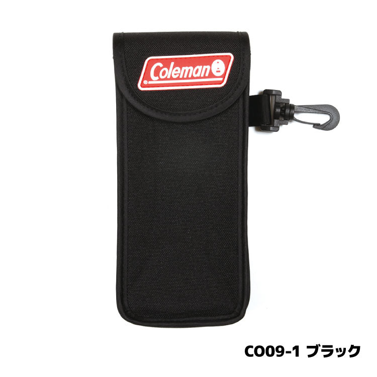 コールマン サングラス メガネ ケース カラビナ フック付き ソフトケース Coleman CO09 めがね 眼鏡 スポーツ アウトドア 釣り