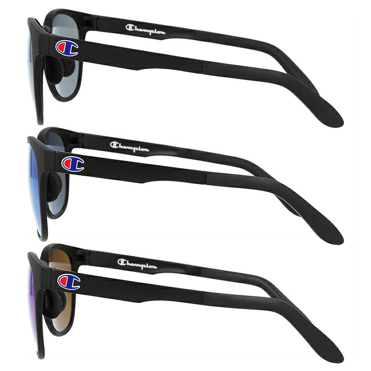 【国内正規品】チャンピオン サングラス ミラーレンズ アジアンフィット Champion 2113 BK 52サイズ ボストン型 メンズ レディース 男女兼用 ユニセックス ブランド 人気 UVカット 紫外線 おしゃれ 運転 ドライブ レジャー アウトドア 夏