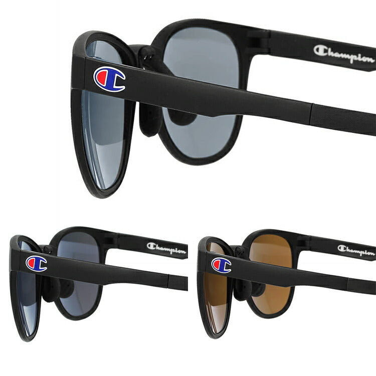 【国内正規品】チャンピオン サングラス ミラーレンズ アジアンフィット Champion 2113 BK 52サイズ ボストン型 メンズ レディース 男女兼用 ユニセックス ブランド 人気 UVカット 紫外線 おしゃれ 運転 ドライブ レジャー アウトドア 夏