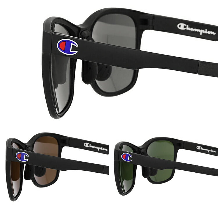 【国内正規品】チャンピオン 偏光サングラス アジアンフィット Champion 2115 BK 49サイズ ウェリントン型 メンズ レディース 男女兼用 ユニセックス ブランド 人気 UVカット 紫外線 おしゃれ 運転 ドライブ レジャー アウトドア 夏 釣り フィッシング 海 川
