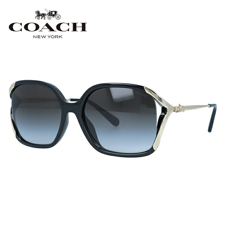 【訳あり】コーチ サングラス ユニバーサルフィット COACH HC8280U 50028G 57サイズ ウェリントン ユニセックス レディース メンズ 大きめサイズ ビッグシルエット【海外正規品】