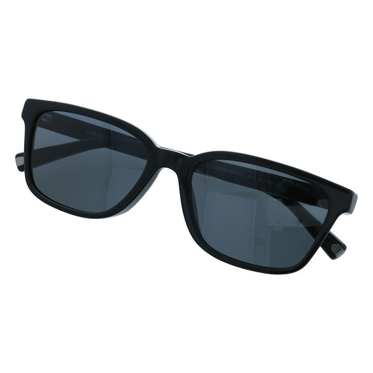 【訳あり】コーチ サングラス 偏光サングラス ユニバーサルフィット COACH HC8328U 500281 57サイズ ウェリントン ユニセックス メンズ レディース【海外正規品】