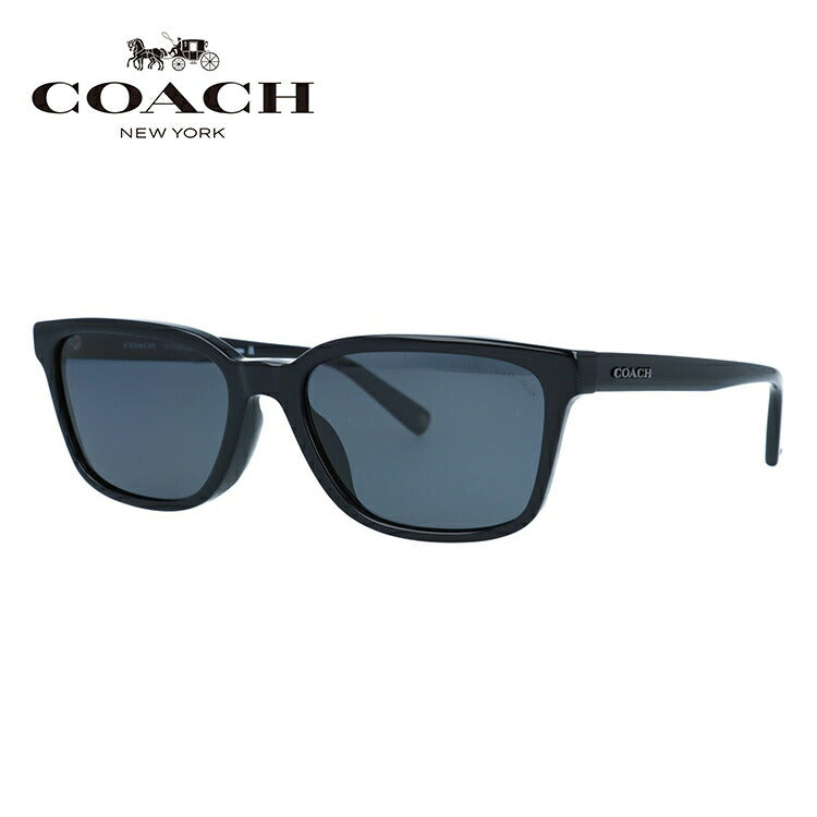 【訳あり】コーチ サングラス 偏光サングラス ユニバーサルフィット COACH HC8328U 500281 57サイズ ウェリントン ユニセックス メンズ レディース【海外正規品】