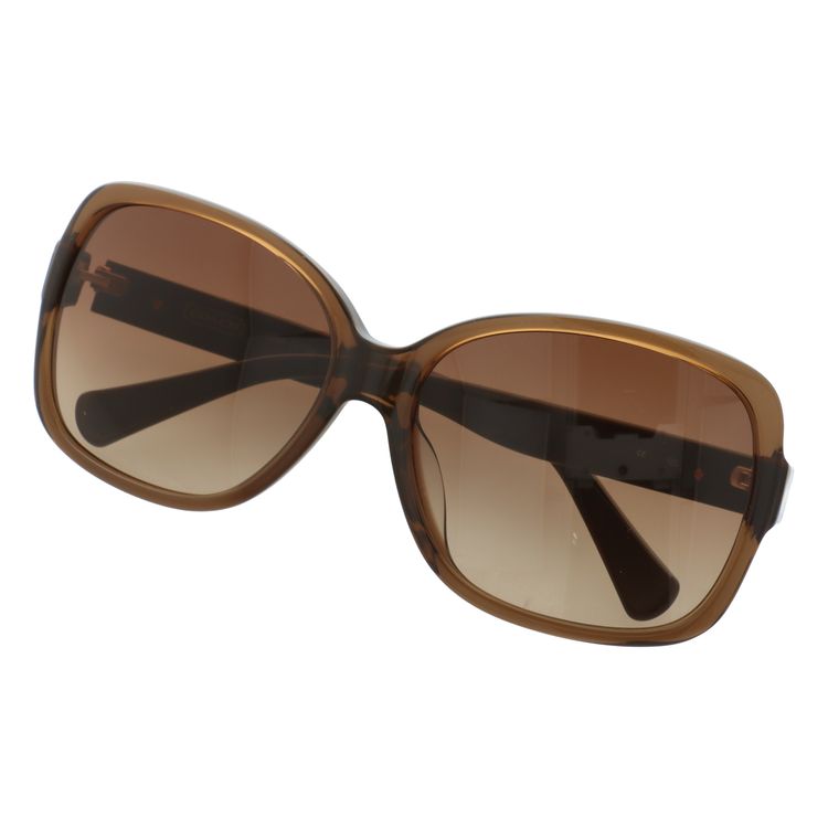 【訳あり・店頭展示品/付属品無し/外箱なし】【国内正規品】コーチ サングラス イオナ レギュラーフィット COACH IONA S779A BROWN 210 47サイズ ウェリントン型 バタフライ型 ハイカーブサングラス レディース
