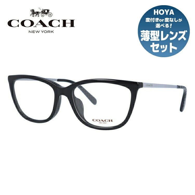 【国内正規品】メガネ 度付き 度なし 伊達メガネ 眼鏡 コーチ アジアンフィット COACH HC6124F 5002 53サイズ フォックス型 レディース UVカット 紫外線 ラッピング無料