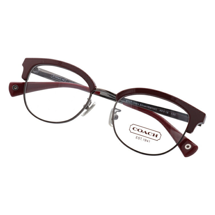 【訳あり・店頭展示品】【国内正規品】コーチ メガネ フレーム 眼鏡 COACH HC5040 9137 49サイズ ブロー ブランド メンズ レディース アイウェア UVカット ギフト対応 ラッピング無料