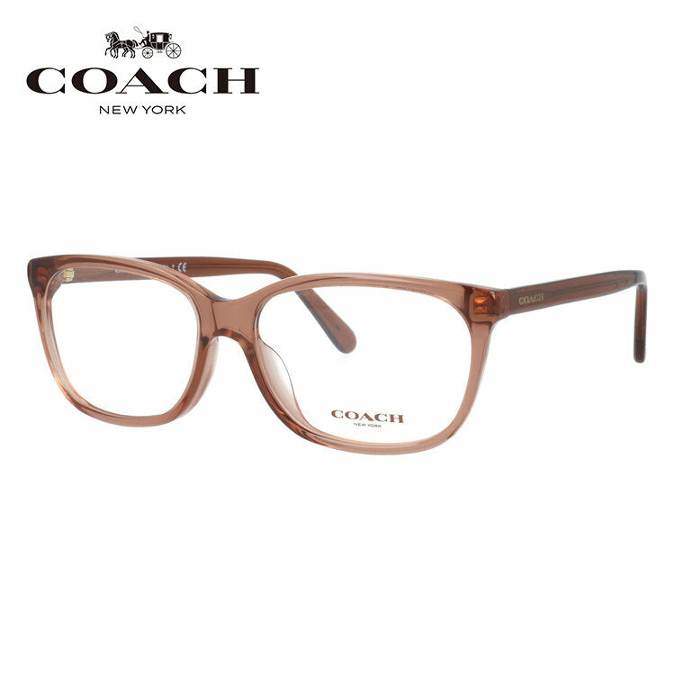 【訳あり・店頭展示品】【国内正規品】 コーチ メガネフレーム 伊達メガネ レギュラーフィット COACH HC6139U 5662 55サイズ スクエア型 琥珀色 アウトレット品 ユニセックス メンズ レディース