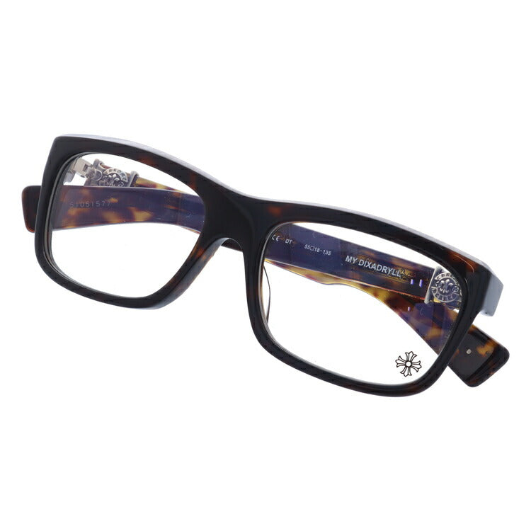 【選べる15色 ライトカラーレンズ】クロムハーツ ライトカラー サングラス CHROME HEARTS MYDIXADRYLL DT 55 レギュラーフィット スクエア型 メンズ レディース アウトドア 運転 ドライブ レジャー UVカット 伊達 メガネ 眼鏡
