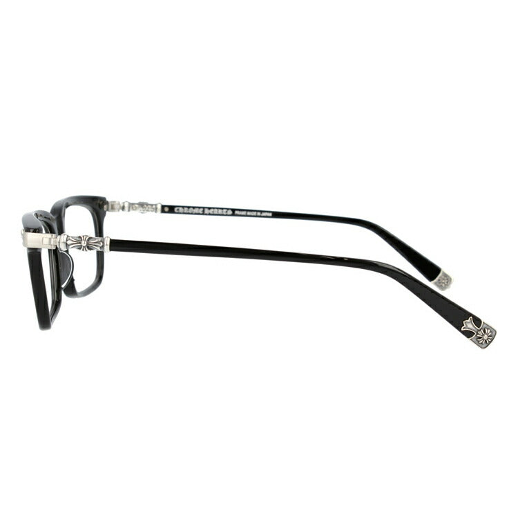 クロムハーツ メガネ 度付き 度なし 伊達メガネ 眼鏡 メガネフレーム CHROME HEARTS アジアンフィット FUN HATCH-A BK 53サイズ スクエア型 ユニセックス メンズ レディース 紫外線 UVカット ラッピング無料