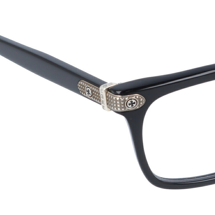 クロムハーツ メガネ 度付き 度なし 伊達メガネ 眼鏡 メガネフレーム CHROME HEARTS レギュラーフィット BEAU NER BK 53サイズ ウェリントン型 日本製 クロス ユニセックス メンズ レディース 紫外線 UVカット ラッピング無料