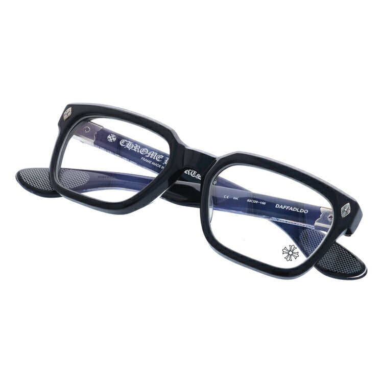 【選べる2色 調光レンズ】クロムハーツ サングラス CHROME HEARTS DAFFADLDO BK 53サイズ スクエア型 日本製 フローラル 伊達メガネ カラーレンズ ユニセックス メンズ レディース 紫外線 UVカット ラッピング無料