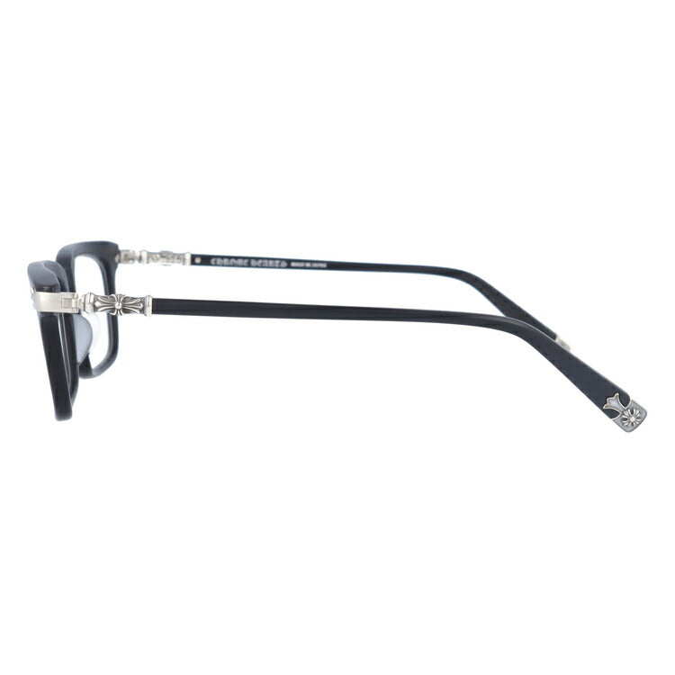 クロムハーツ メガネ 度付き 度なし 伊達メガネ 眼鏡 メガネフレーム CHROME HEARTS アジアンフィット FUN HATCH-A MBK 54サイズ スクエア型 日本製 CHクロス ユニセックス メンズ レディース 紫外線 UVカット ラッピング無料