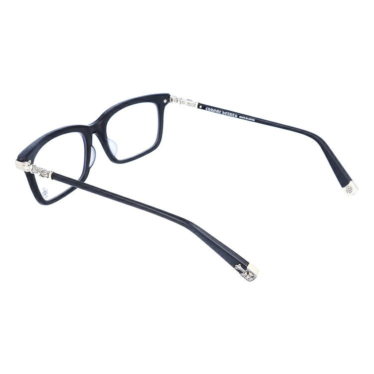 クロムハーツ メガネ 度付き 度なし 伊達メガネ 眼鏡 メガネフレーム CHROME HEARTS アジアンフィット FUN HATCH-A MBK 54サイズ スクエア型 日本製 CHクロス ユニセックス メンズ レディース 紫外線 UVカット ラッピング無料