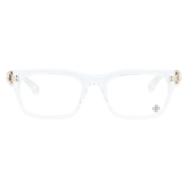 クロムハーツ メガネ 度付き 度なし 伊達メガネ 眼鏡 メガネフレーム CHROME HEARTS アジアンフィット GITTIN ANY?-A CRYS-18KGP 52サイズ スクエア型 日本製 フレア ユニセックス メンズ レディース 紫外線 UVカット ラッピング無料