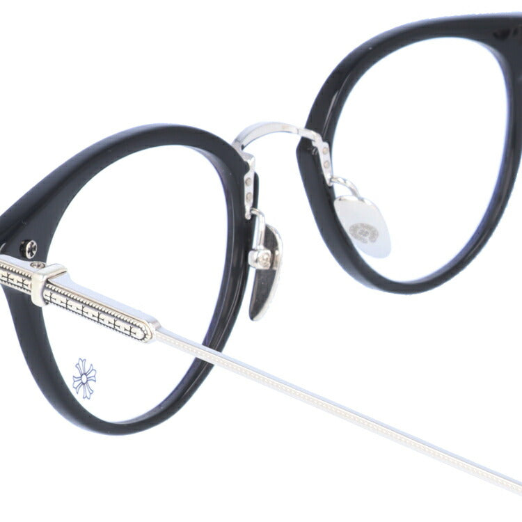 【選べる2色 調光レンズ】クロムハーツ サングラス CHROME HEARTS JACK ON BK/SS 49サイズ ボストン型 日本製 クロス 伊達メガネ カラーレンズ ユニセックス メンズ レディース 紫外線 UVカット ラッピング無料