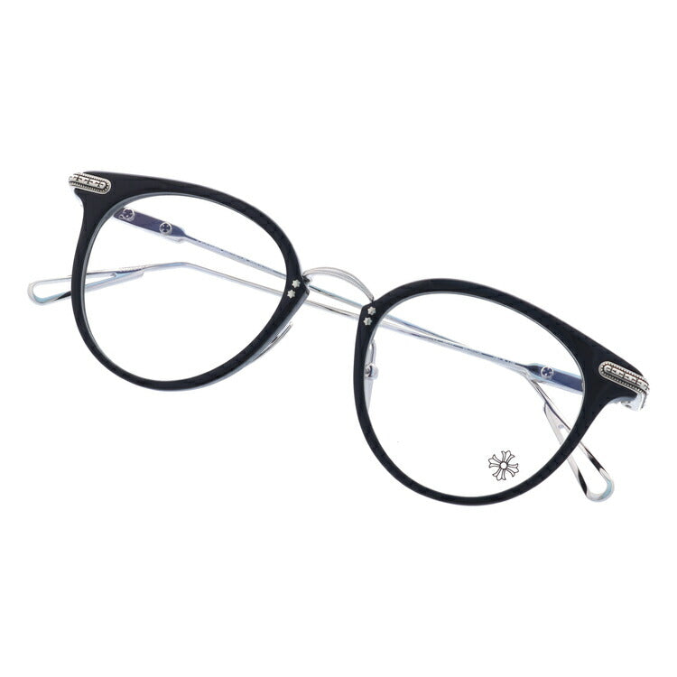 【選べる2色 調光レンズ】クロムハーツ サングラス CHROME HEARTS JACK ON BK/SS 49サイズ ボストン型 日本製 クロス 伊達メガネ カラーレンズ ユニセックス メンズ レディース 紫外線 UVカット ラッピング無料