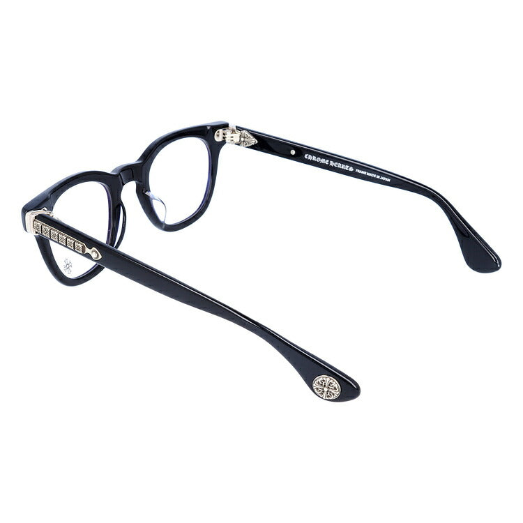 クロムハーツ メガネ 度付き 度なし 伊達メガネ 眼鏡 メガネフレーム CHROME HEARTS レギュラーフィット PANTY HO BK 47サイズ ウェリントン型 日本製 フローラル ユニセックス メンズ レディース 紫外線 UVカット ラッピング無料