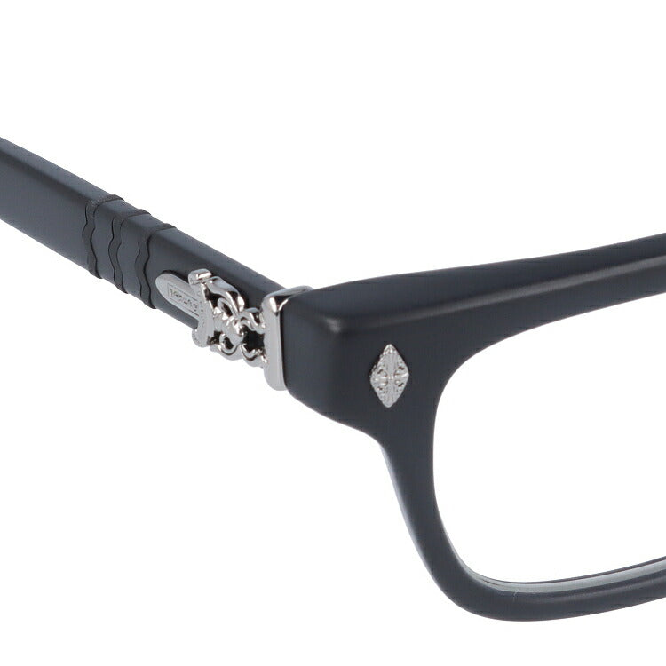 クロムハーツ メガネ 度付き 度なし 伊達メガネ 眼鏡 メガネフレーム CHROME HEARTS レギュラーフィット TESTERICAL MBK 52サイズ スクエア型 日本製 ダガー ユニセックス メンズ レディース 紫外線 UVカット ラッピング無料
