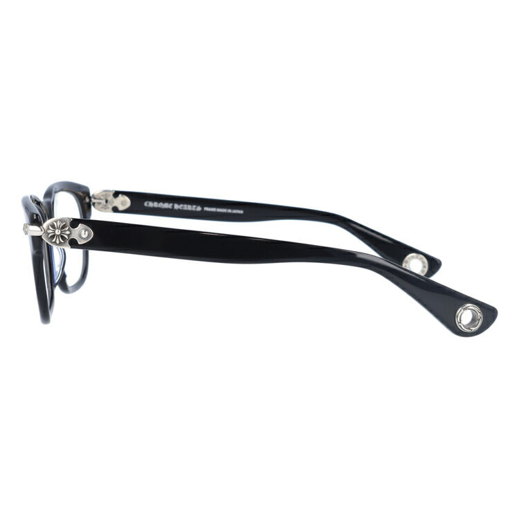 クロムハーツ メガネ 度付き 度なし 伊達メガネ 眼鏡 メガネフレーム CHROME HEARTS レギュラーフィット WELL STRUNG BK 52サイズ ウェリントン型 日本製 クロス CHプラス ユニセックス メンズ レディース 紫外線 UVカット ラッピング無料
